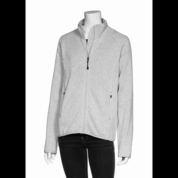 🌟 Ladies Full Zip Algonquin Fleece Jacket-Gary - Picture 1 of 3